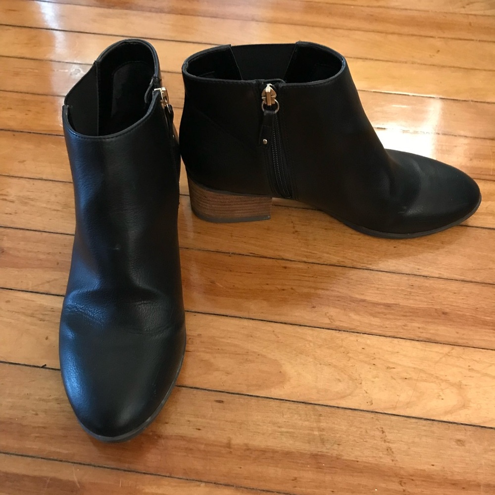 Black Ankle Boots with Zipper